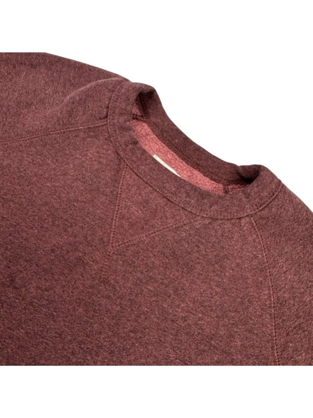 Champion Men's Cotton Blend Crew Neck Sweater Red Burgandy • Medium